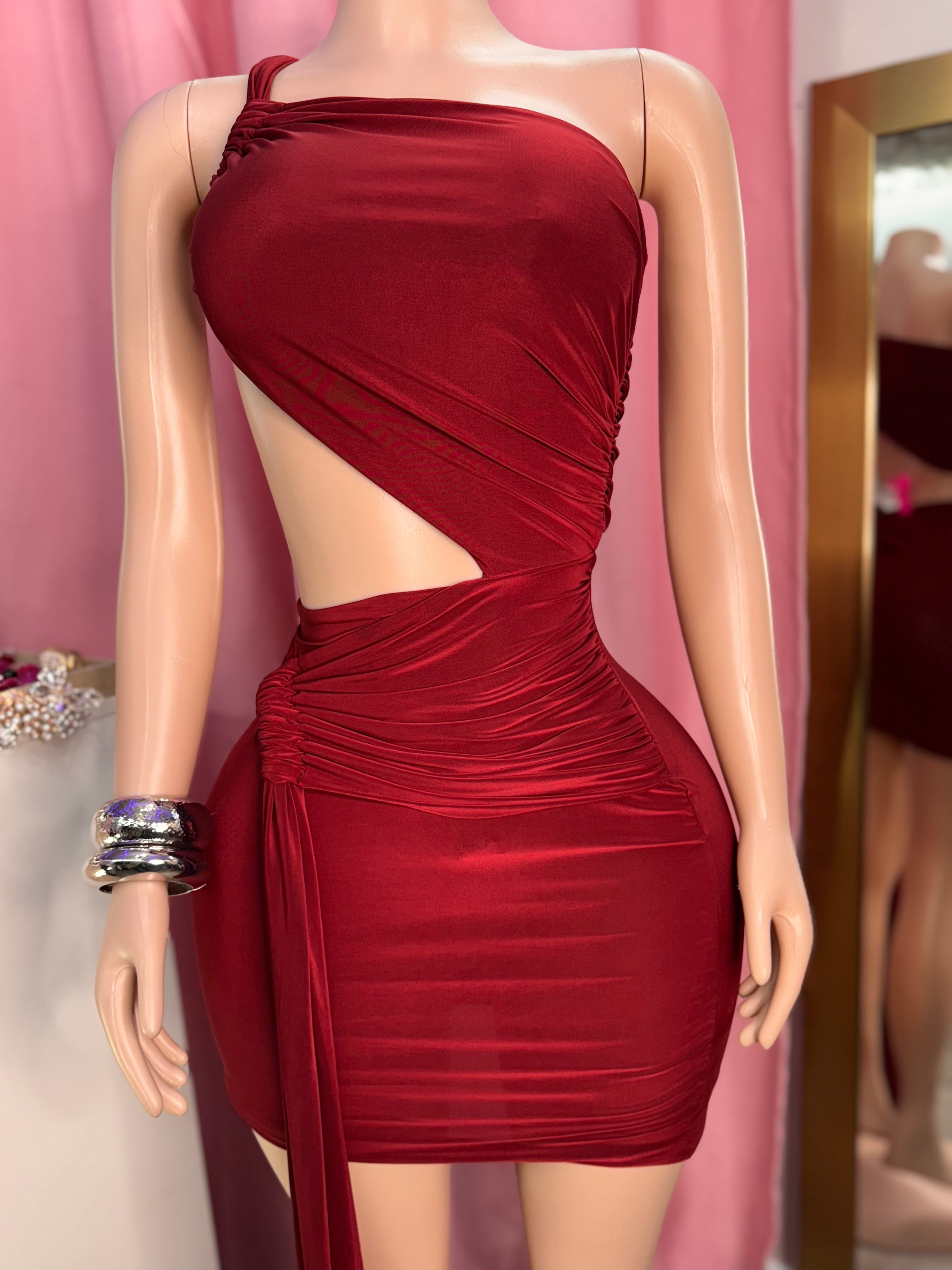 Burgundy Dress